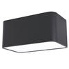 DECKENLEUCHTE Grimasola 24/14/11 cm   - Schwarz/Weiß, Design, Kunststoff/Metall (24/14/11cm) - Eglo