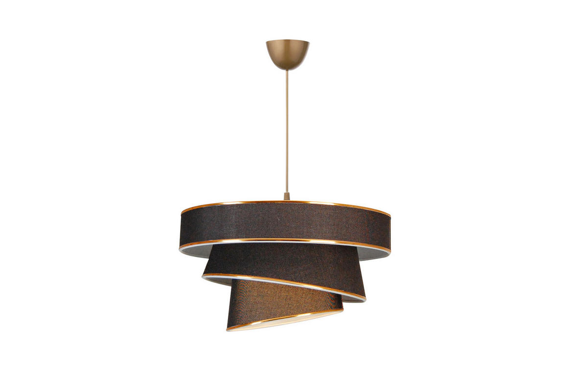 HÄNGELEUCHTE 40/125 cm  - Schwarz, Trend, Kunststoff/Textil (40/125cm) - Novel