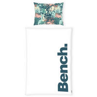 WENDEBETTWÄSCHE 2-teilig 155/220 cm  - Petrol/Weiß, Basics, Textil (155/220cm) - Bench