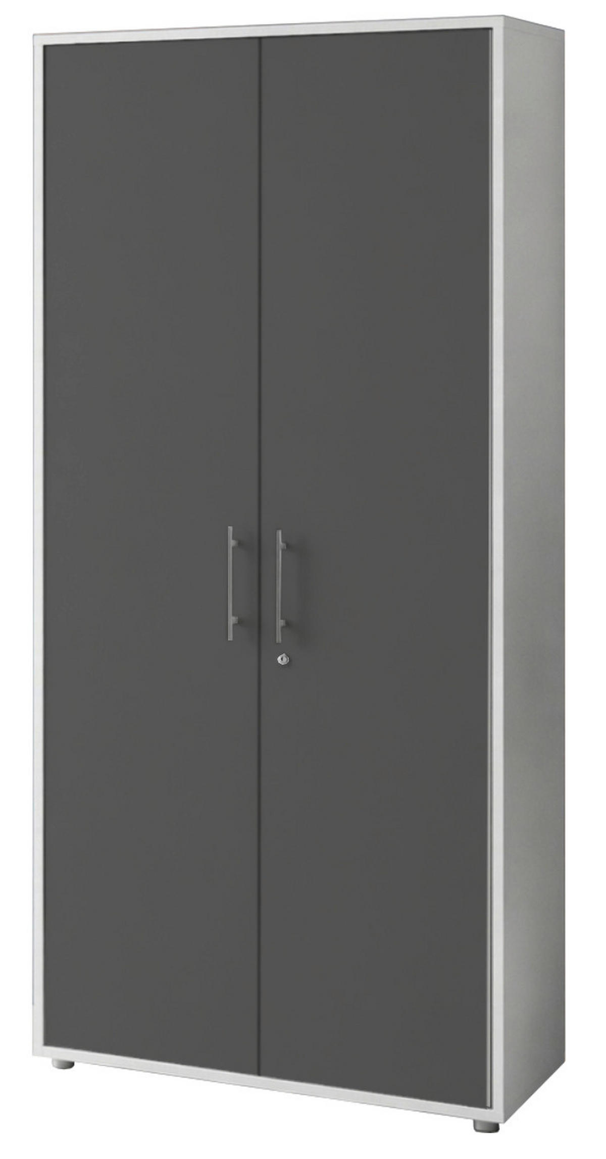 AKTENSCHRANK 168,8/185,6/33 cm  - Anthrazit/Weiß, MODERN, Holzwerkstoff (168,8/185,6/33cm) - MID.YOU