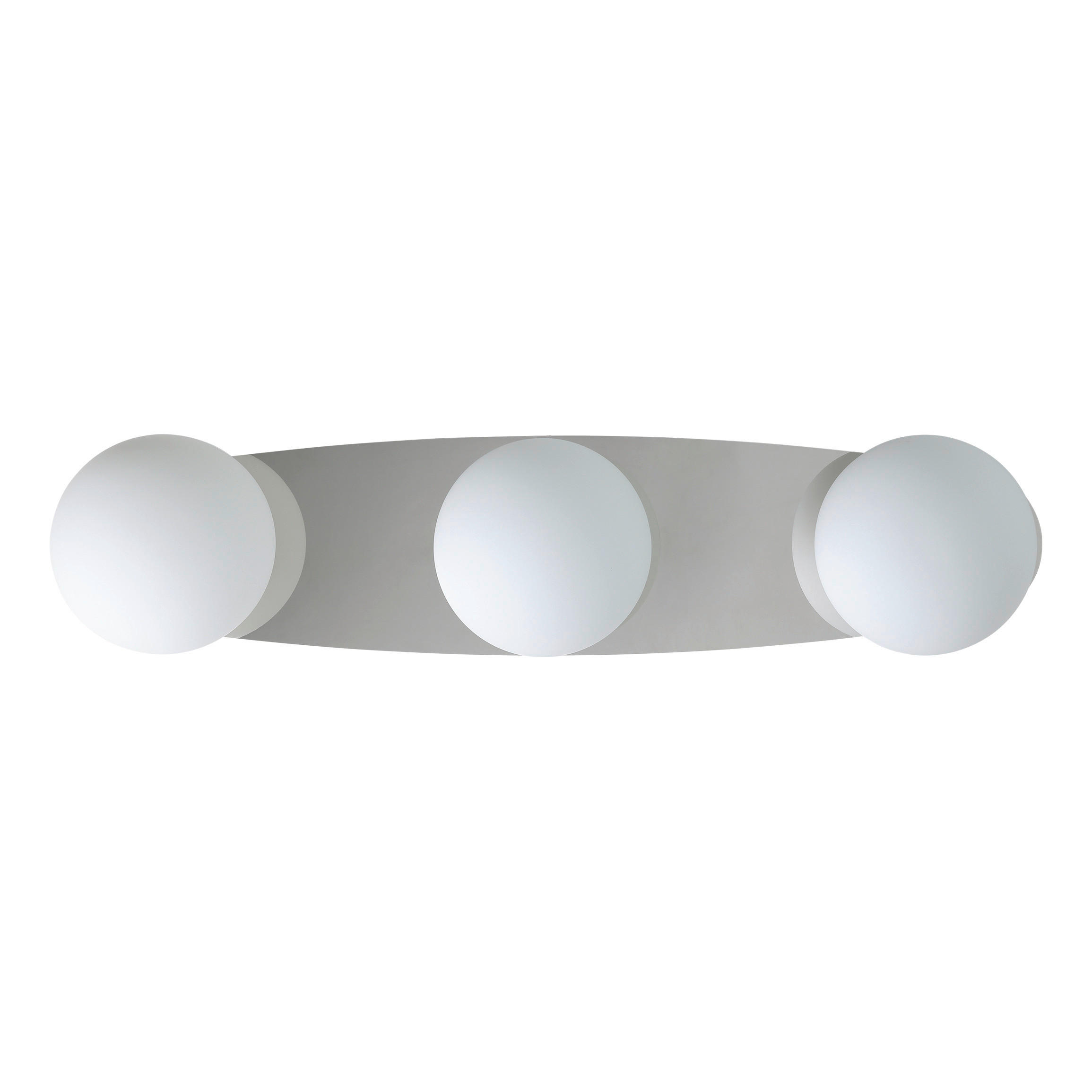 BADEZIMMER-WANDLEUCHTE CASTROVIDO 58/13/16 cm   - Chromfarben/Weiß, KONVENTIONELL, Glas/Metall (58/13/16cm) - Eglo