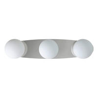 BADEZIMMER-WANDLEUCHTE CASTROVIDO 58/13/16 cm   - Chromfarben/Weiß, KONVENTIONELL, Glas/Metall (58/13/16cm) - Eglo