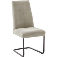 SCHWINGSTUHL  in Cord  - Sandfarben/Schwarz, Modern, Textil/Metall (50/102/63cm) - Carryhome