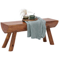 SITZBANK in Holz Teakfarben  - Teakfarben, Trend, Holz (100/45/30cm) - Landscape