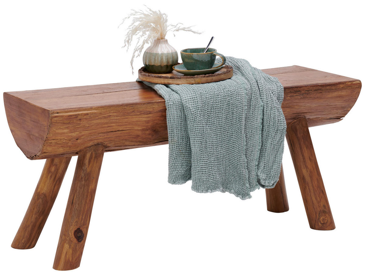 SITZBANK in Holz Teakfarben  - Teakfarben, Trend, Holz (100/45/30cm) - Landscape