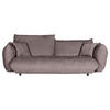 BIG SOFFA i plysch lerfärgad  - lerfärgad/svart, Klassisk, textil/plast (240/78/107cm) - MID.YOU