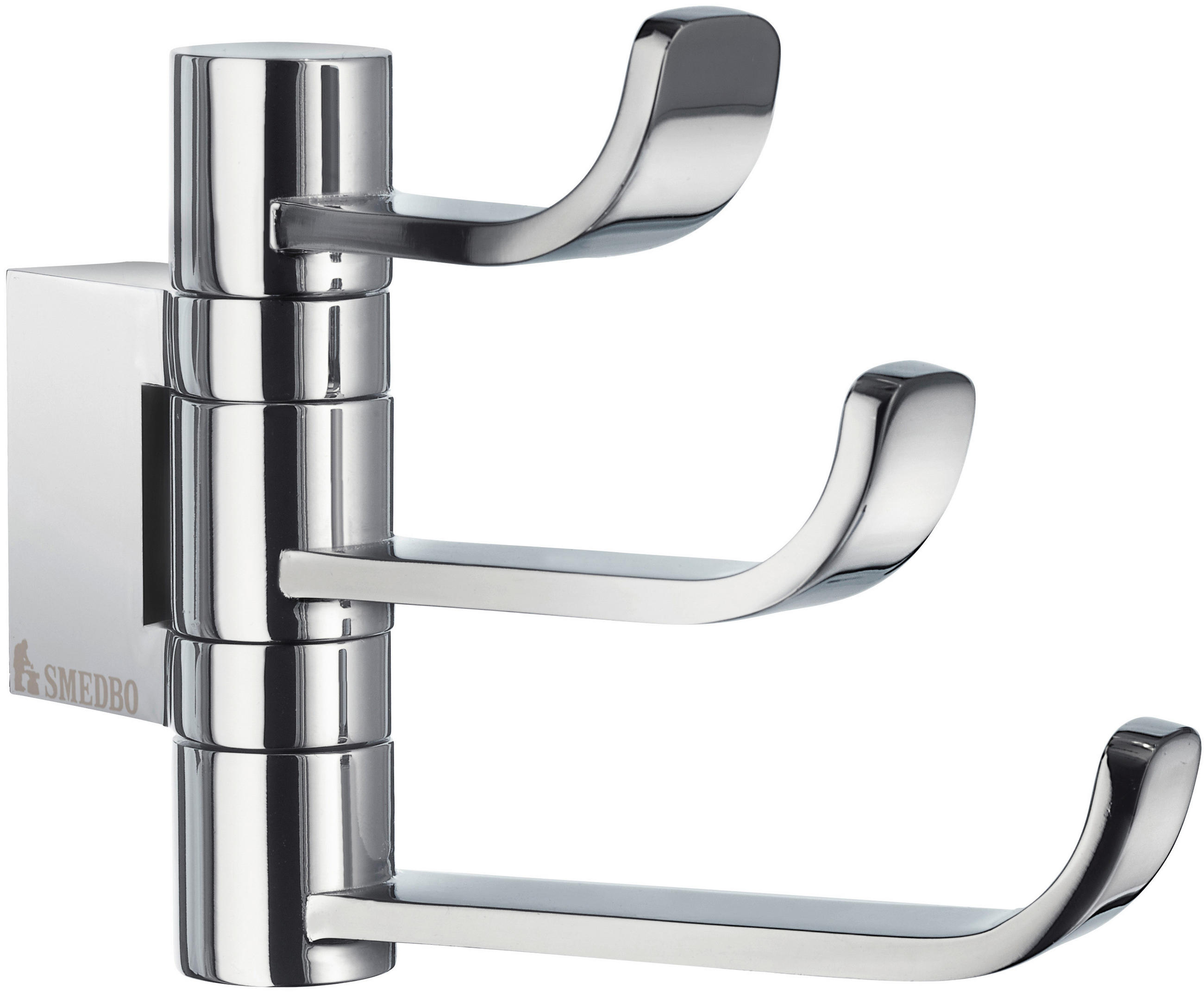 HANDTUCHHAKEN in Chromfarben  - Chromfarben, Basics, Metall (11,50/14,50/4,20cm)