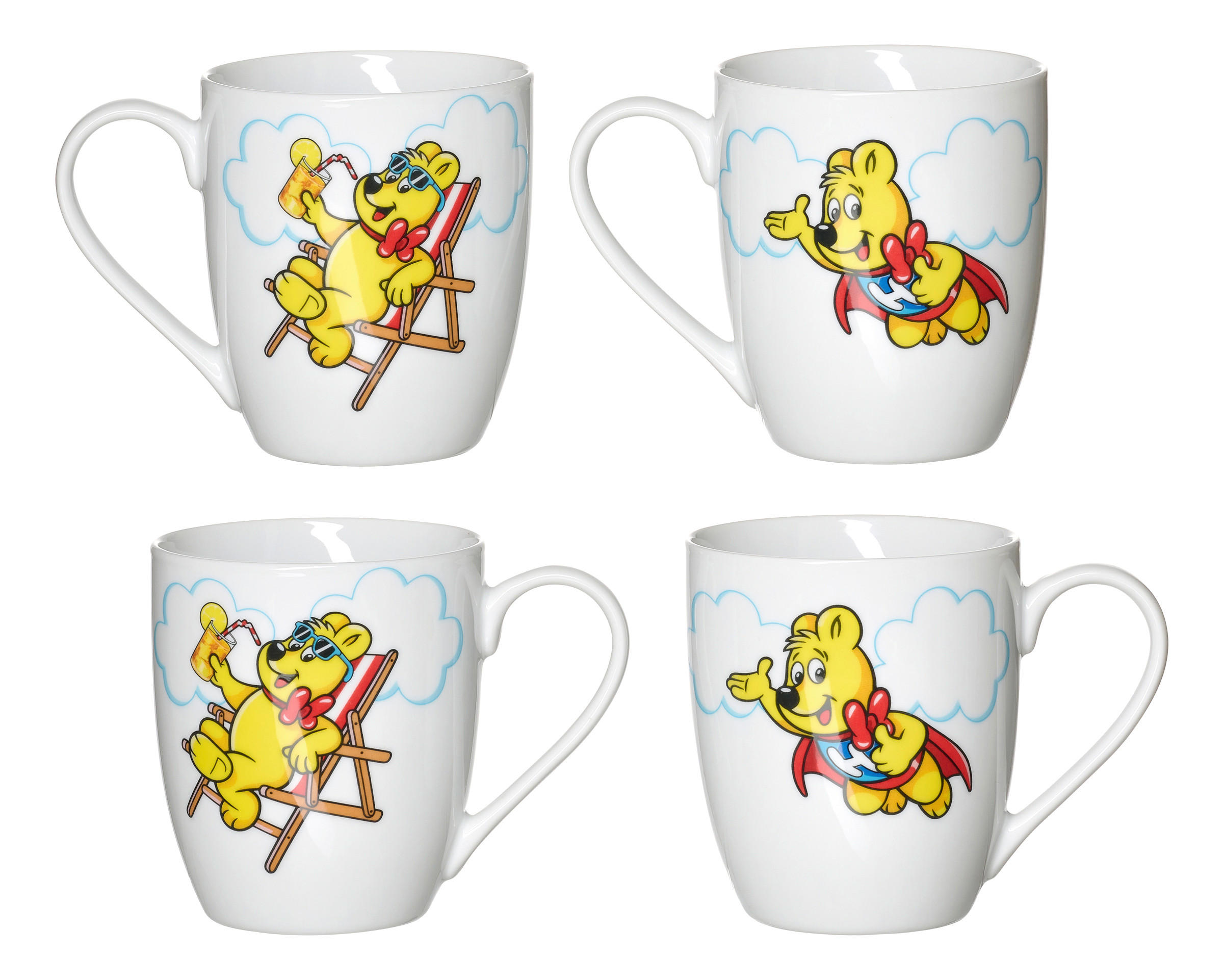 KAFFEEBECHER Haribo  500 ml   - Multicolor/Weiß, KONVENTIONELL, Keramik (14/10,5/10cm) - Ritzenhoff Breker