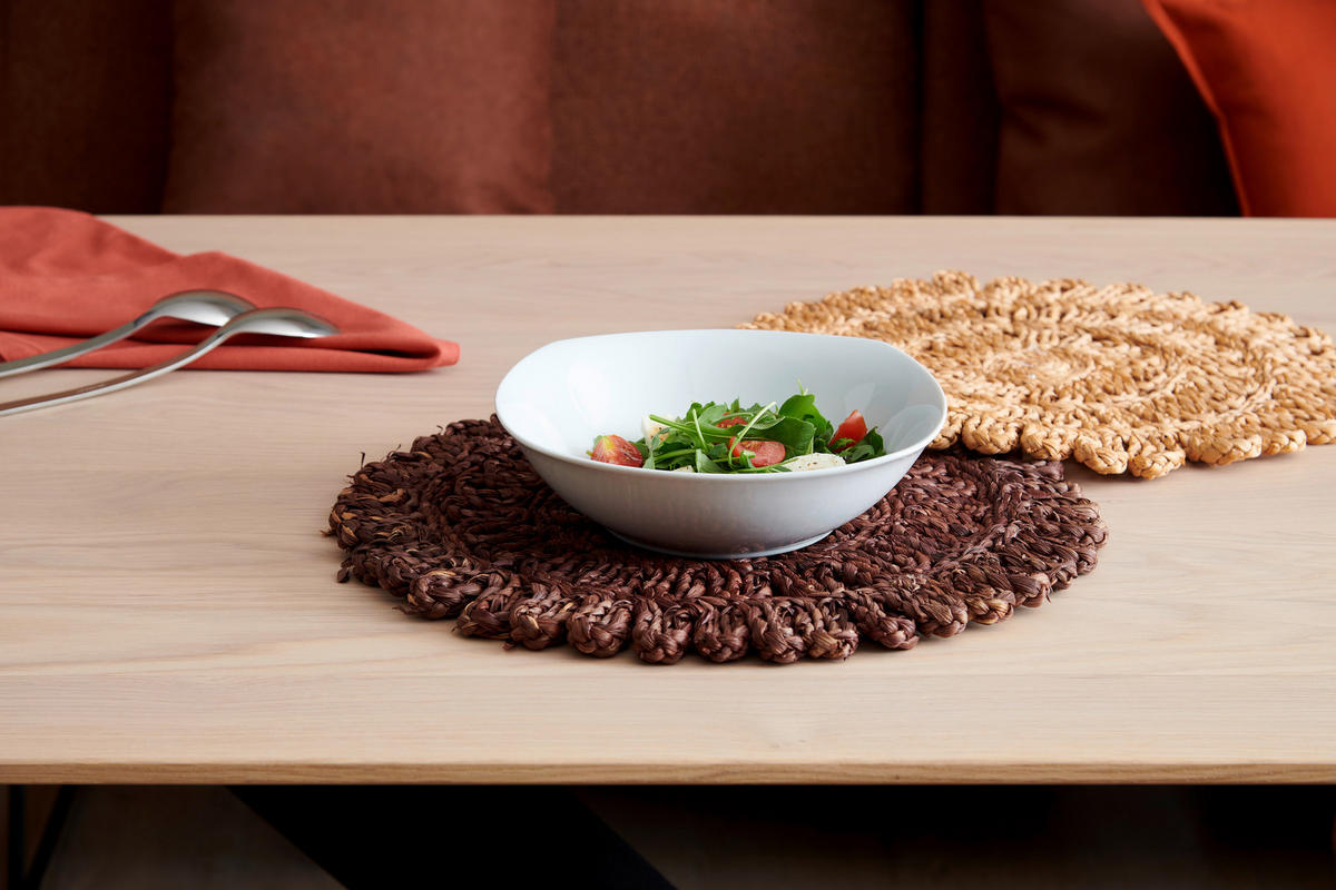 SALATSCHÜSSEL  Square 23,5 cm  - Weiss, Basics, Keramik (23,5cm) - Boxxx
