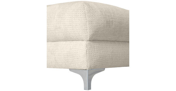 ECKSOFA in Chenille Greige 227/329 cm - Chromfarben/Greige, KONVENTIONELL, Textil/Metall (227/329cm) - Carryhome