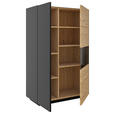 HIGHBOARD 91/141/40 cm  - Wildeiche/Anthrazit, Natur, Holz/Holzwerkstoff (91/141/40cm) - Dieter Knoll