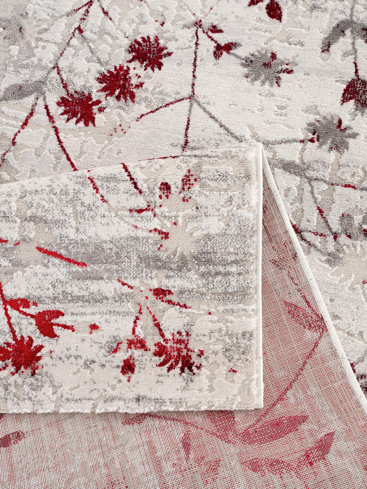 WEBTEPPICH 133/190 cm Antea Rot  - Rot, KONVENTIONELL, Textil (133/190cm)