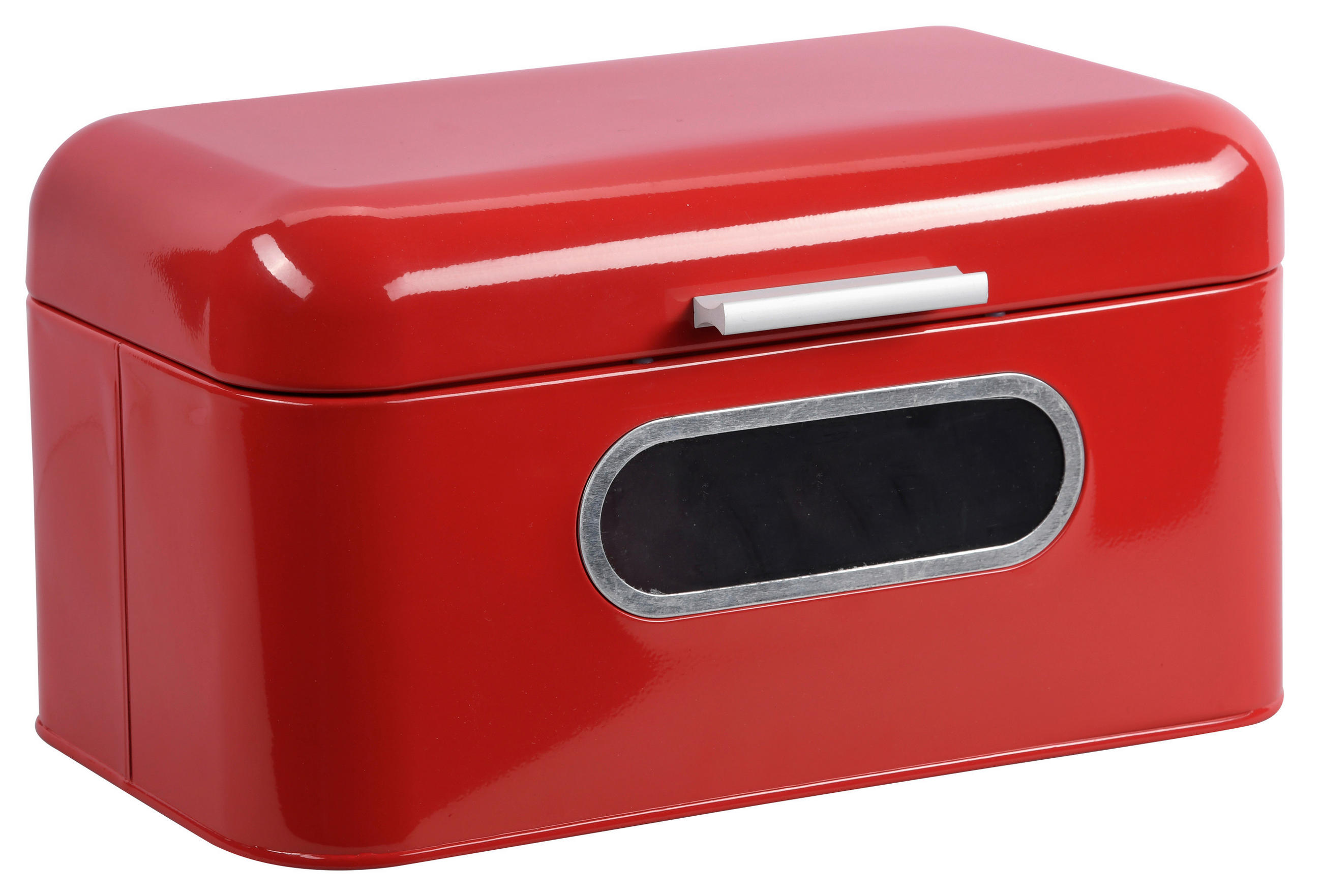 POSODA ZA KRUH     30,0/18,0/15,4 cm         - svetlo rdeča, Basics, kovina (30,0/18,0/15,4cm) - Kesper