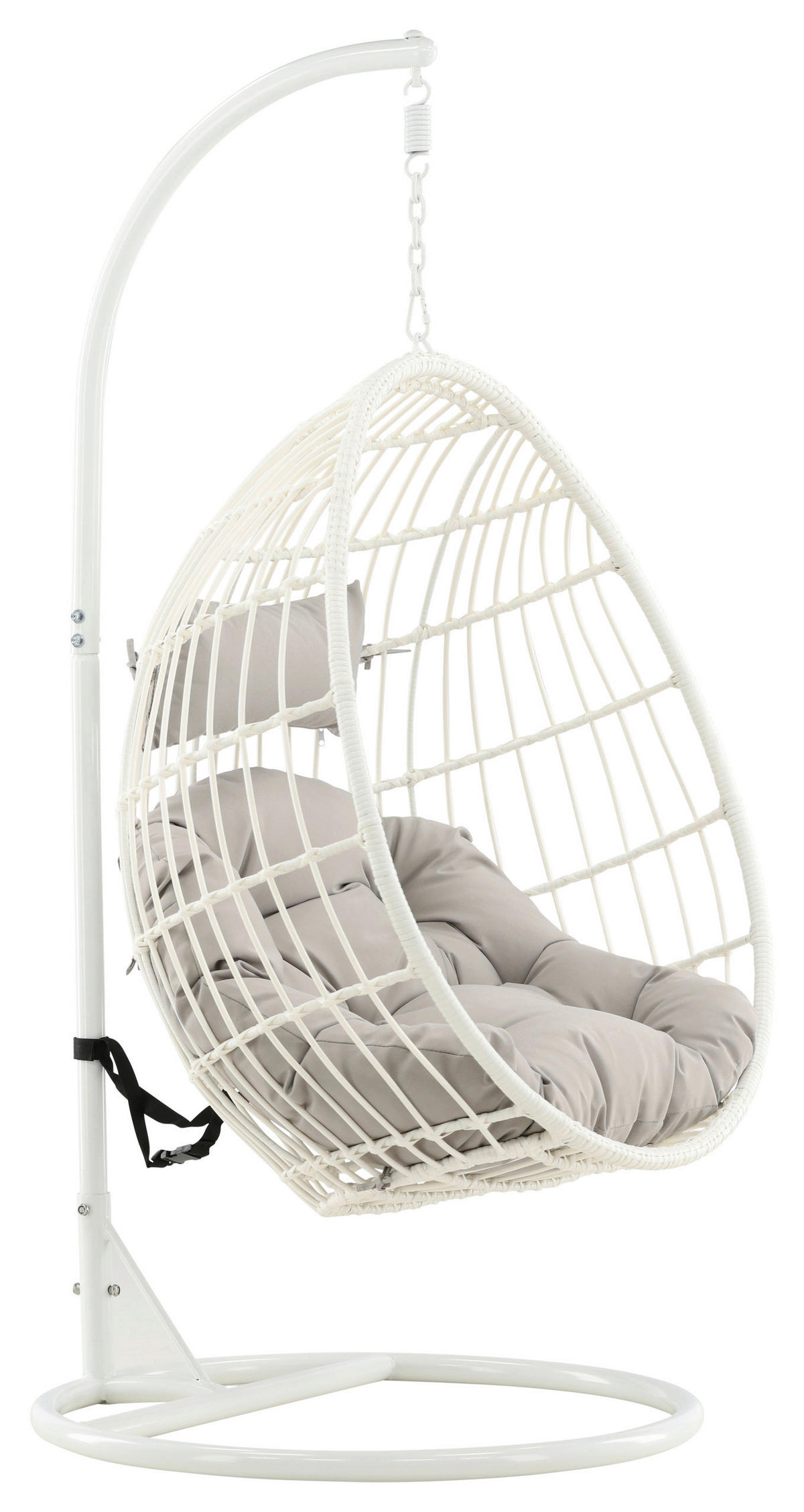 HÄNGESESSEL 95/196/95 cm  - Weiß, KONVENTIONELL, Holz (95/196/95cm) - Gardenson