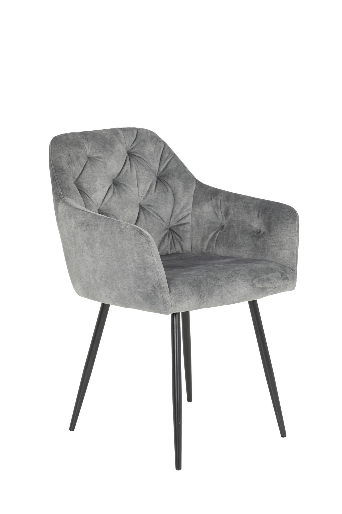 TISCHGRUPPE   - Alteiche/Grau, MODERN, Textil/Metall (140/76/90cm) - P & B