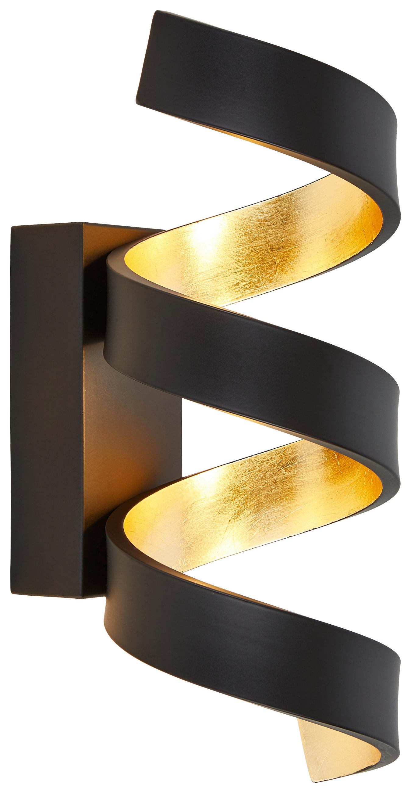 LED-WANDLEUCHTE Helix   - Goldfarben/Schwarz, Basics, Metall (26/10/13,5cm)