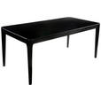 ESSTISCH 180/90/76 cm Echtholz  Holz rechteckig Schwarz  - Schwarz, Trend, Holz (180/90/76cm) - Ambia Home