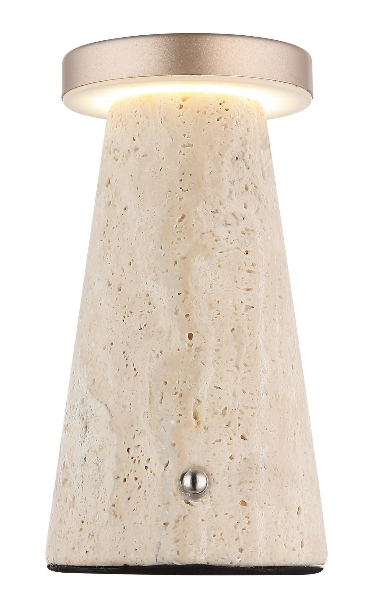 STOLNÍ LAMPA NA BATERIE, dotykový stmívač, 9/16 cm  - šedá/bílá, Design, kov/plast (9/16cm) - Globo