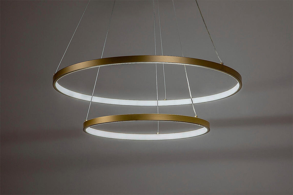 LED LUSTER  60/120 cm      - zlatna, Dizajnerski, metal (60/120cm)