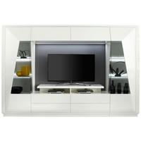 SZEKRÉNYSOR fehér  - fehér, Design, faalapú anyag/üveg (300/200/48cm) - Novel