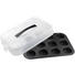 MUFFINFORM - Transparent/Schwarz, Kunststoff/Metall (39,5/27,5/8cm) MUFFINFORM - Transparent/Schwarz, Kunststoff/Metall (39,5/27,5/8cm)