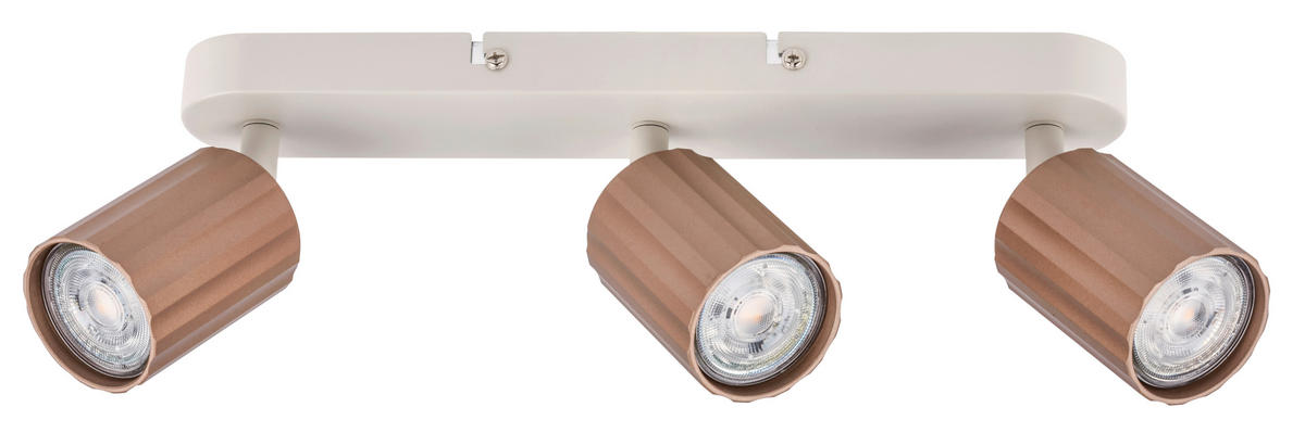 STRAHLER 32,5/8,5/8,5 cm   - Hellgrau/Cappuccino, Design, Kunststoff/Metall (32,5/8,5/8,5cm) - Briloner