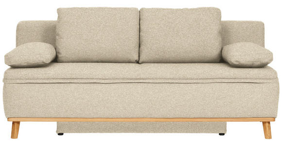 SCHLAFSOFA in Webstoff Beige  - Beige/Naturfarben, KONVENTIONELL, Holz/Textil (203/95/96cm) - Venda