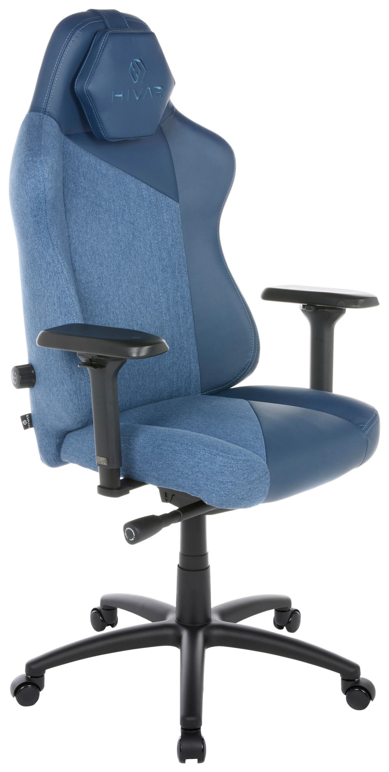 SKYLAR Ocean Coal Blau, Schwarz, Dunkelblau Metall, Textil   - Blau/Schwarz, LIFESTYLE, Textil/Metall (79/142/77cm) - HIVAR