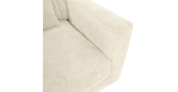 BIGSOFA Cord Naturfarben - Schwarz/Naturfarben, KONVENTIONELL, Kunststoff/Textil (260/66/115cm) - Carryhome