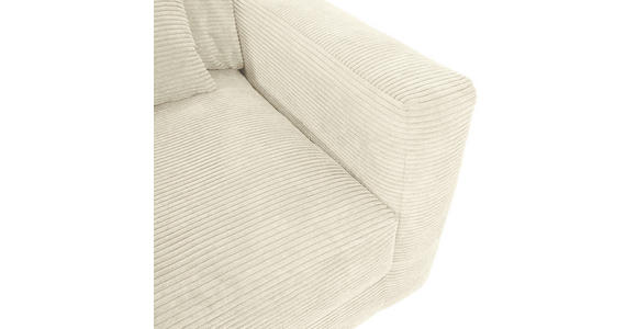 BIGSOFA Cord Beige  - Beige/Schwarz, KONVENTIONELL, Kunststoff/Textil (260/66/115cm) - Carryhome