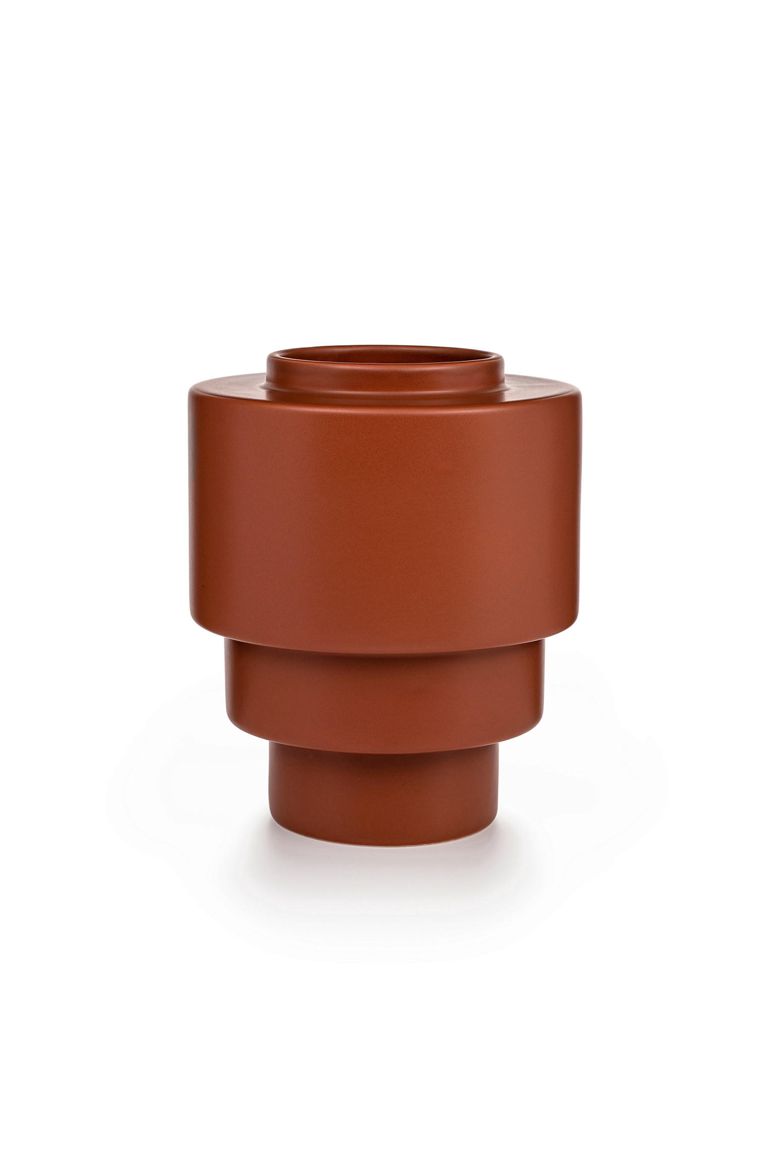 VASE 19,5 cm  - Rotbraun, Basics, Keramik (16/19,5cm) - Markslöjd