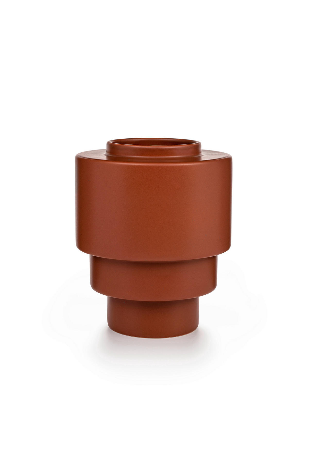 VASE 19,5 cm  - Rotbraun, Basics, Keramik (16/19,5cm) - Markslöjd