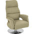 RELAXSESSEL Echtleder Relaxfunktion - Sandfarben, Design, Leder/Metall (72/115/79cm) - Welnova RELAXSESSEL Echtleder Relaxfunktion - Sandfarben, Design, Leder/Metall (72/115/79cm) - Welnova