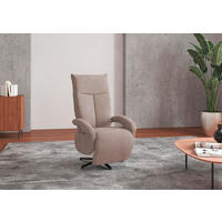 SESSEL in Flachgewebe Greige  - Greige/Schwarz, Konventionell, Textil/Metall (74/112/82cm) - Sit & More