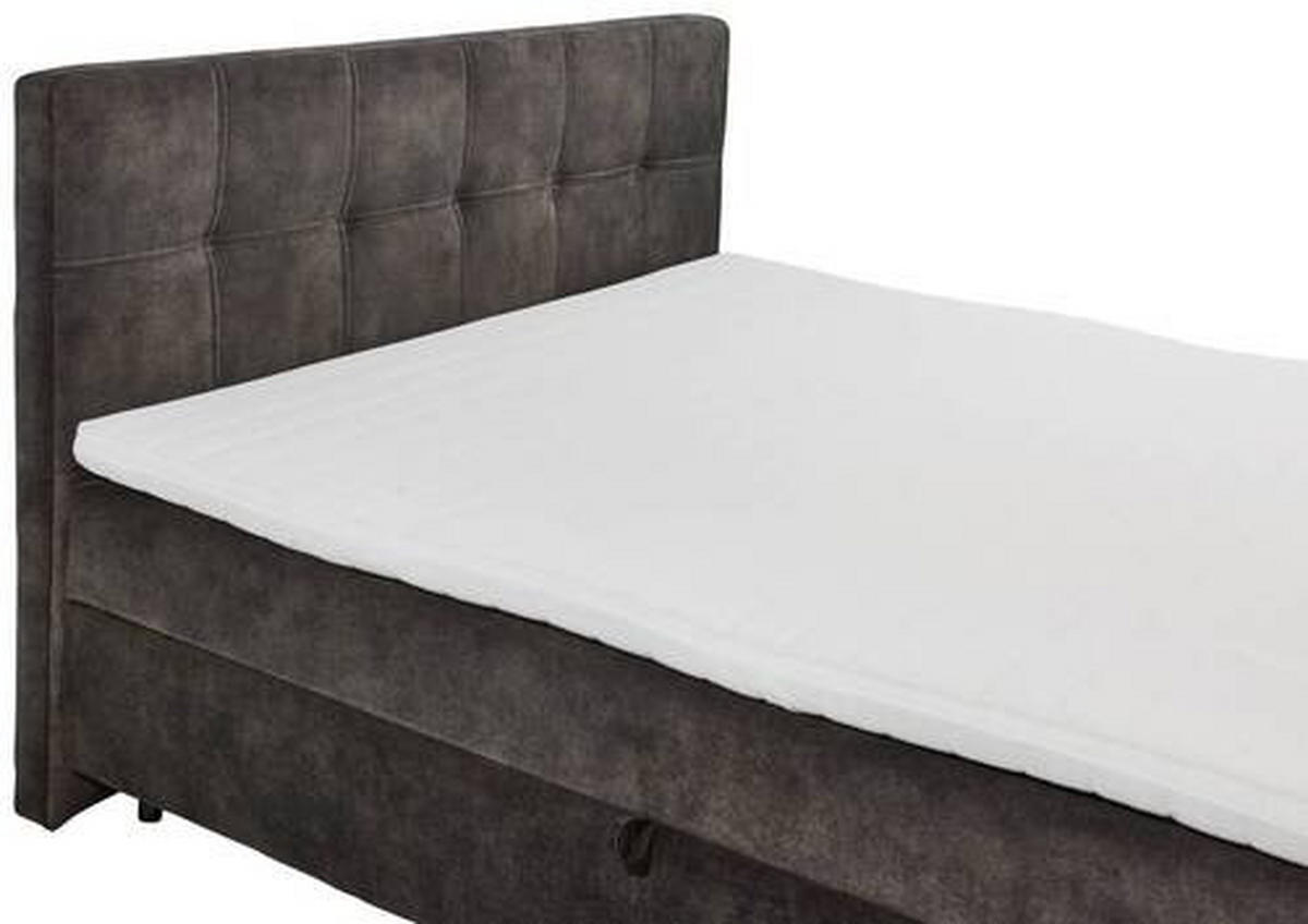 BOXBETT 180/200 cm  in Dunkelbraun  - Dunkelbraun/Schwarz, MODERN, Holzwerkstoff/Kunststoff (180/200cm) - MID.YOU