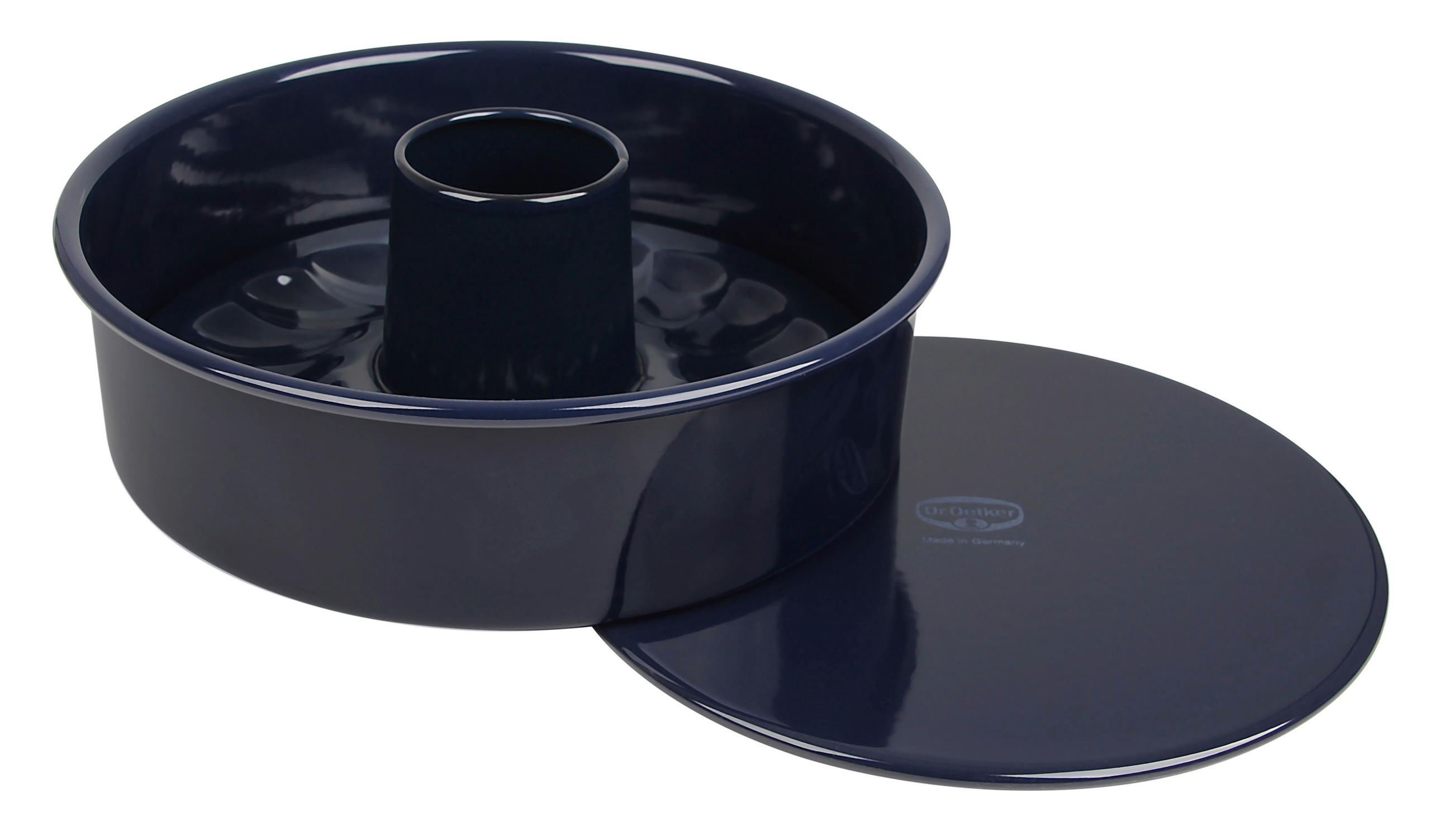 Backform Rund Back-Liebe Emaille D: ca. 26 cm aus Stahl