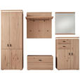 GARDEROBE 5-teilig  in 260/204/38 cm  - Eichefarben, Natur, Holz/Holzwerkstoff (260/204/38cm) - Linea Natura