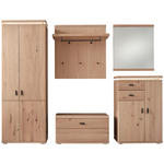 GARDEROBE 5-teilig  in 260/204/38 cm  - Eichefarben, Natur, Holz/Holzwerkstoff (260/204/38cm) - Linea Natura