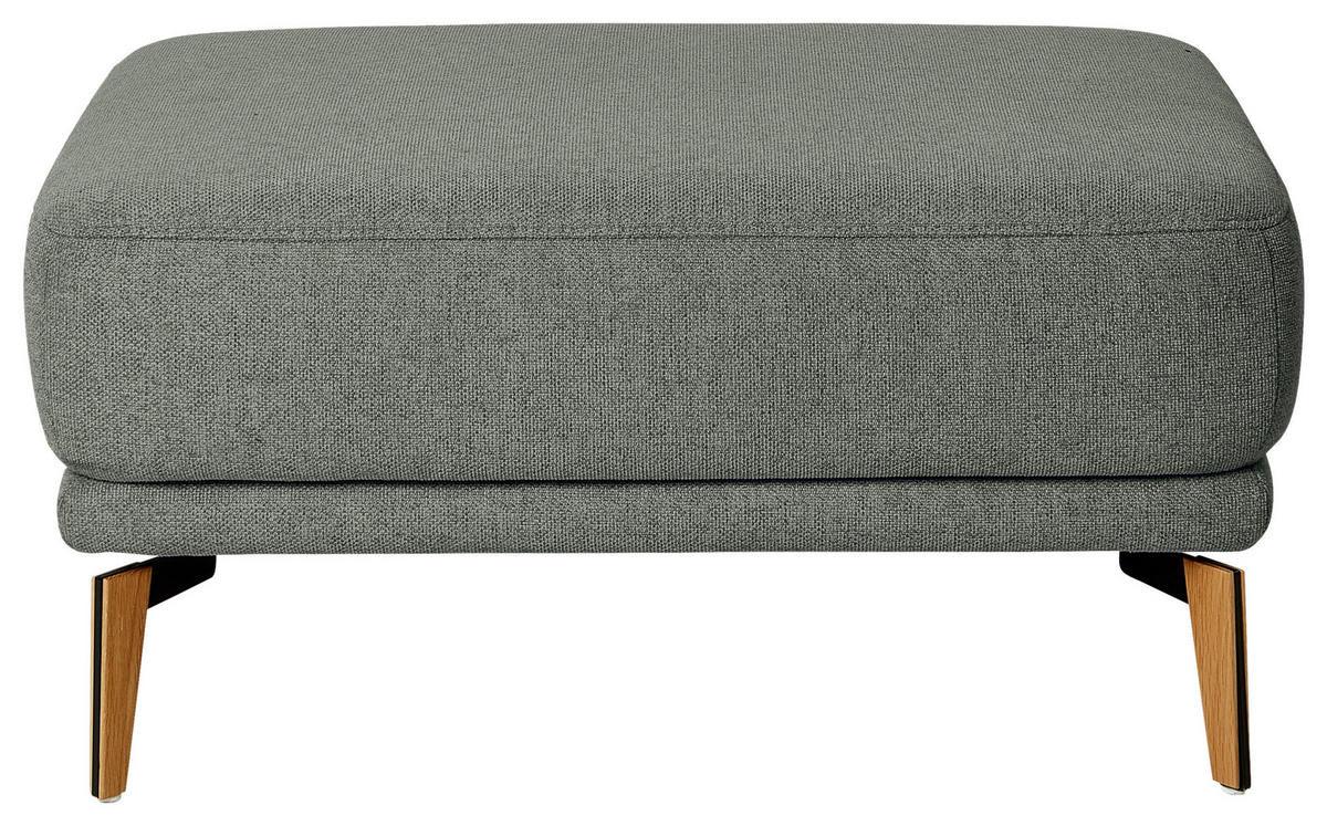 ECKSOFA in Flachgewebe Dunkelgrün  - Wildeiche/Dunkelgrün, Design, Holz/Textil (334/193cm) - Niels Andersson