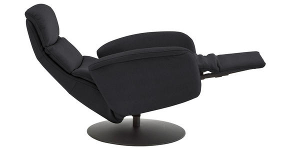 RELAXSESSEL in Leder Anthrazit  - Anthrazit/Schwarz, Design, Leder/Metall (76/108/86cm) - Dieter Knoll
