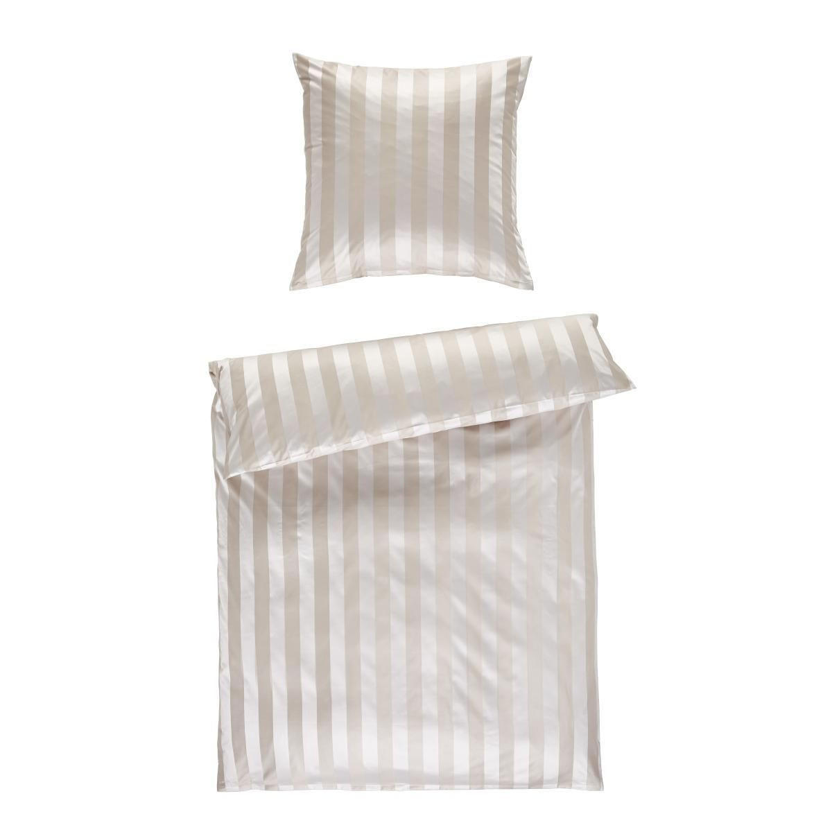 BETTWÄSCHE COMO Jacquard 135/200 cm - Sandfarben, Basics, Textil (135/200cm) - Curt Bauer