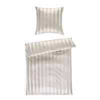 BETTWÄSCHE COMO Jacquard 135/200 cm  - Sandfarben, Basics, Textil (135/200cm) - Curt Bauer