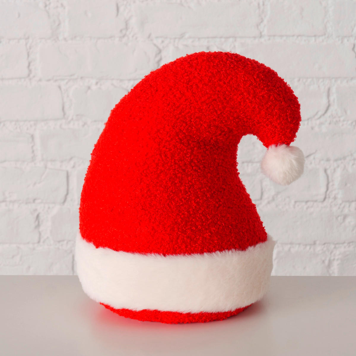 TÜRSTOPPER Textil, Stein  - Rot/Weiß, Basics, Textil/Stein (22/18/28cm) - X-Mas