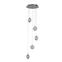 LED-HÄNGELEUCHTE Quartz 31/150 cm   - Chromfarben/Transparent, KONVENTIONELL, Glas/Metall (31/150cm) - Searchlight