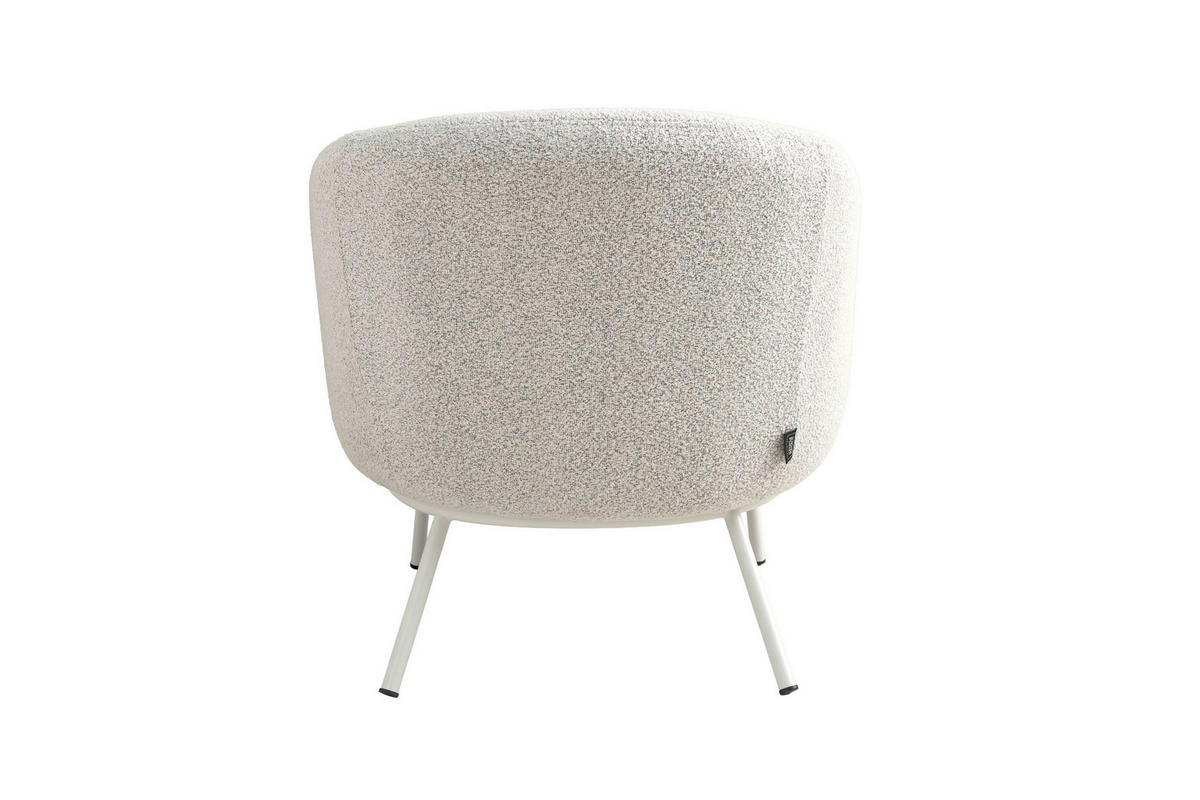SESSEL in Bouclé Greige, Seidengrau  - Greige/Seidengrau, MODERN, Textil/Metall (73/73/80cm) - Schöner Wohnen