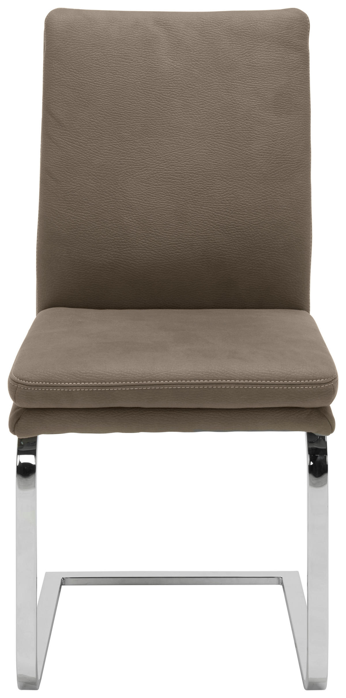 NIHAJNI STOL, kovina, tekstil siva, barve kroma  - barve kroma/siva, Design, kovina/tekstil (47/100/64cm) - Novel