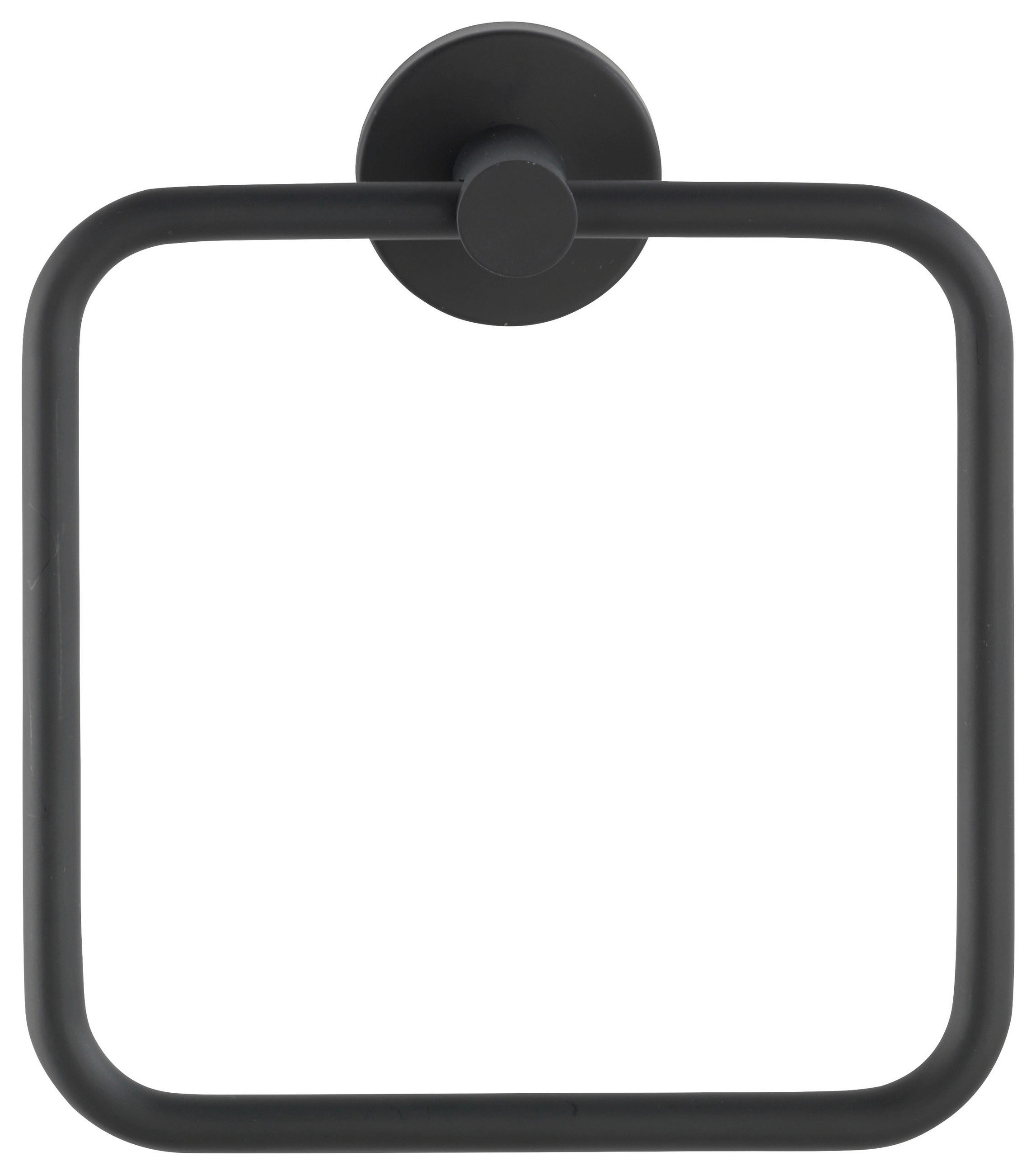 HANDTUCHHALTER Schwarz - Schwarz, Basics, Metall (16/18/5,5cm) - Wenko
