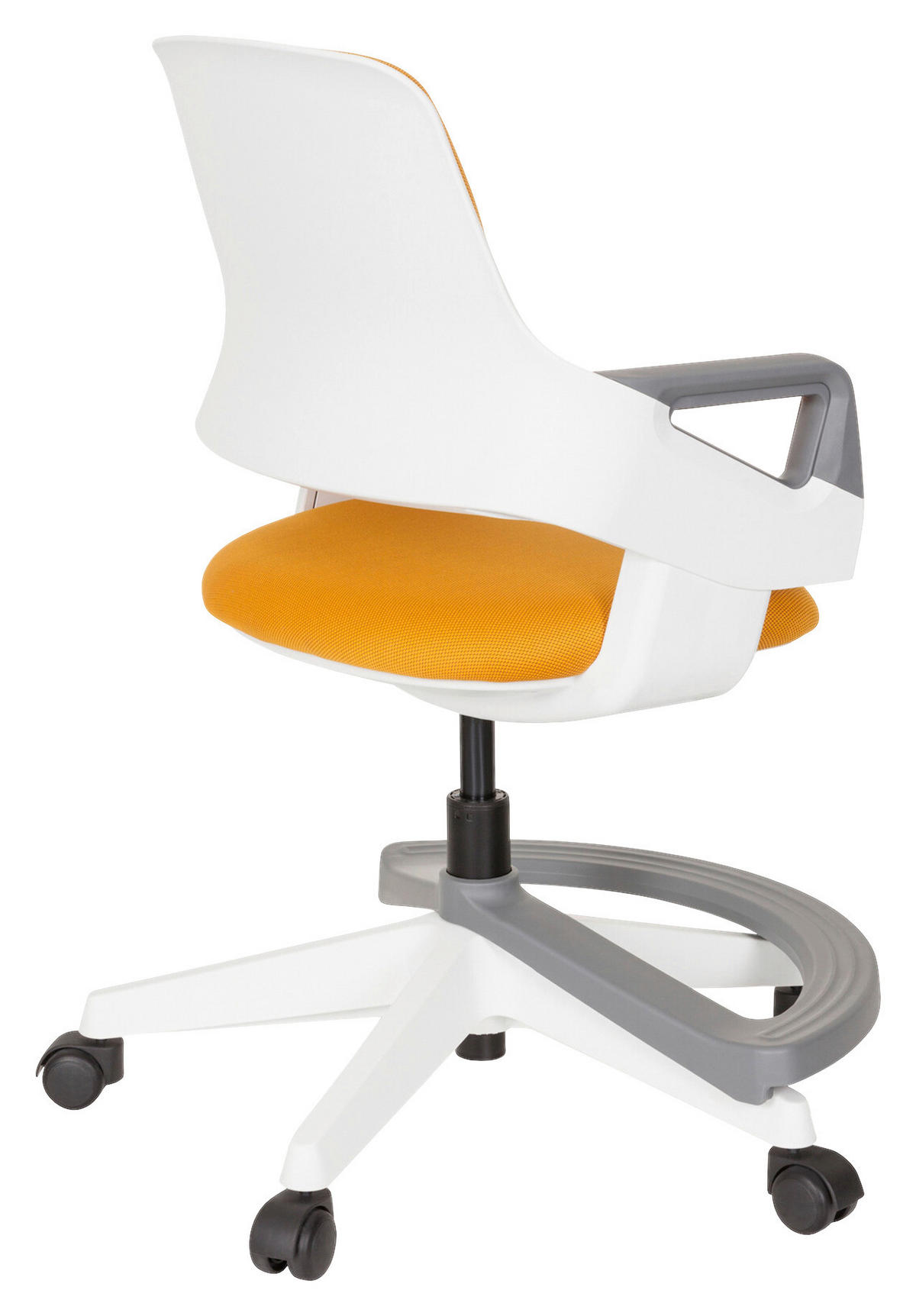 JUGENDDREHSTUHL Orange  - Weiß/Orange, Basics, Kunststoff (53/80-93/60cm) - MID.YOU
