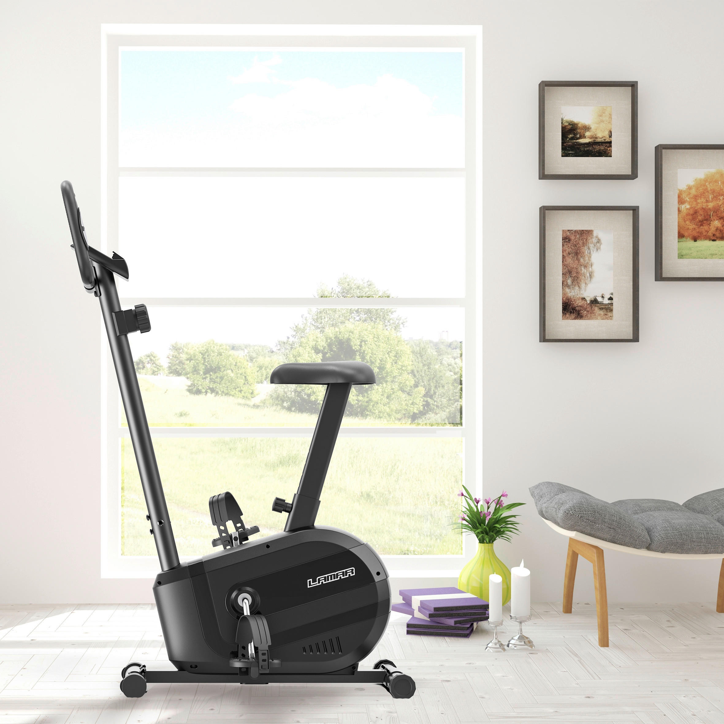 HEIMTRAINER HT 30, LAMAR - Schwarz, KONVENTIONELL (84/48/127,5cm) - Atrigo