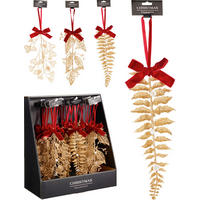 FÜGGŐDÍSZ - aranyszínű, Basics, textil (25cm)